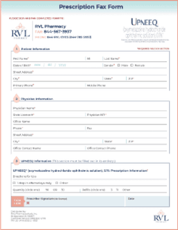RVL Pharmacy Fax Form